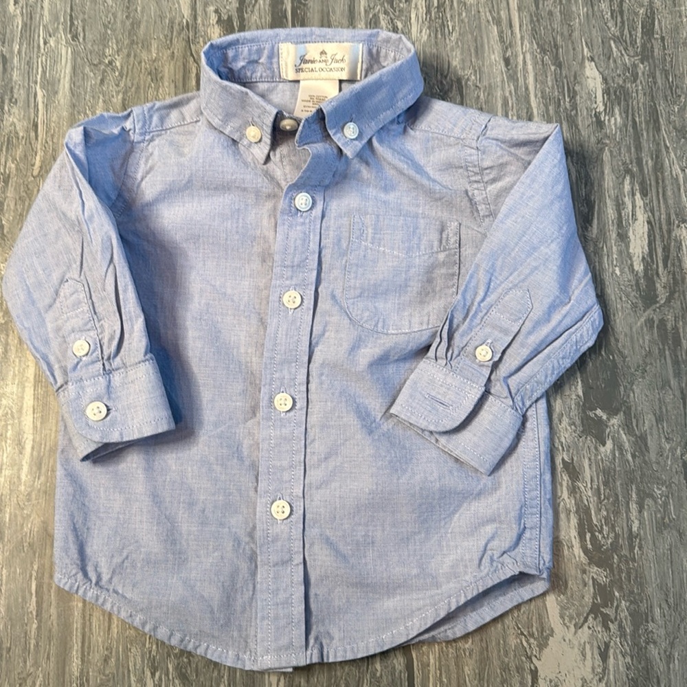 💜3/$15 Janie and Jack Special Occasion Button Down Shirt